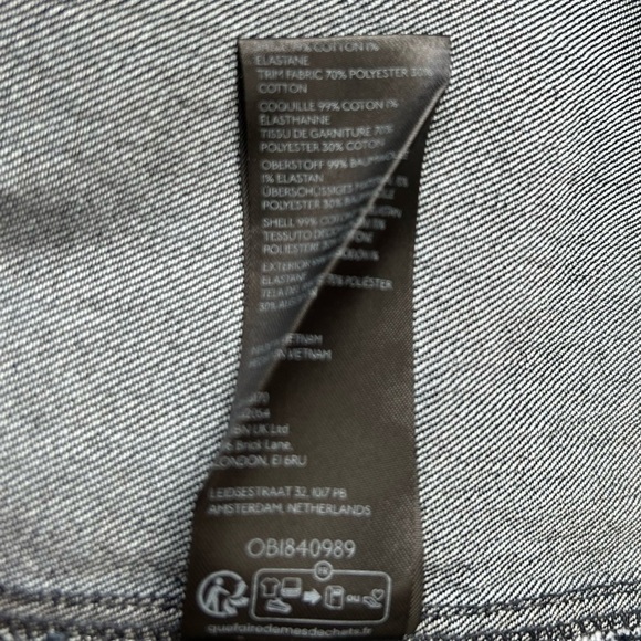 Anthropologie Pilcro The Arden Double-Waist Denim Midi Skirt Dark Wash Size 4 - Picture 10 of 10